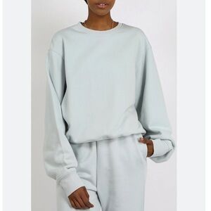 Brunette the label best friends sweatshirt in summer sky light blue